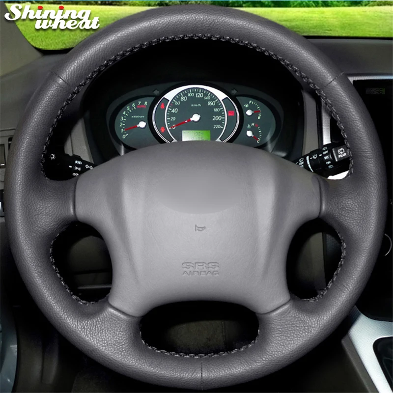 Žiarenie pšeničného ručne šipnutého čierneho koženého vozidla volant na volant pre Hyundai Tucson 2006-2014