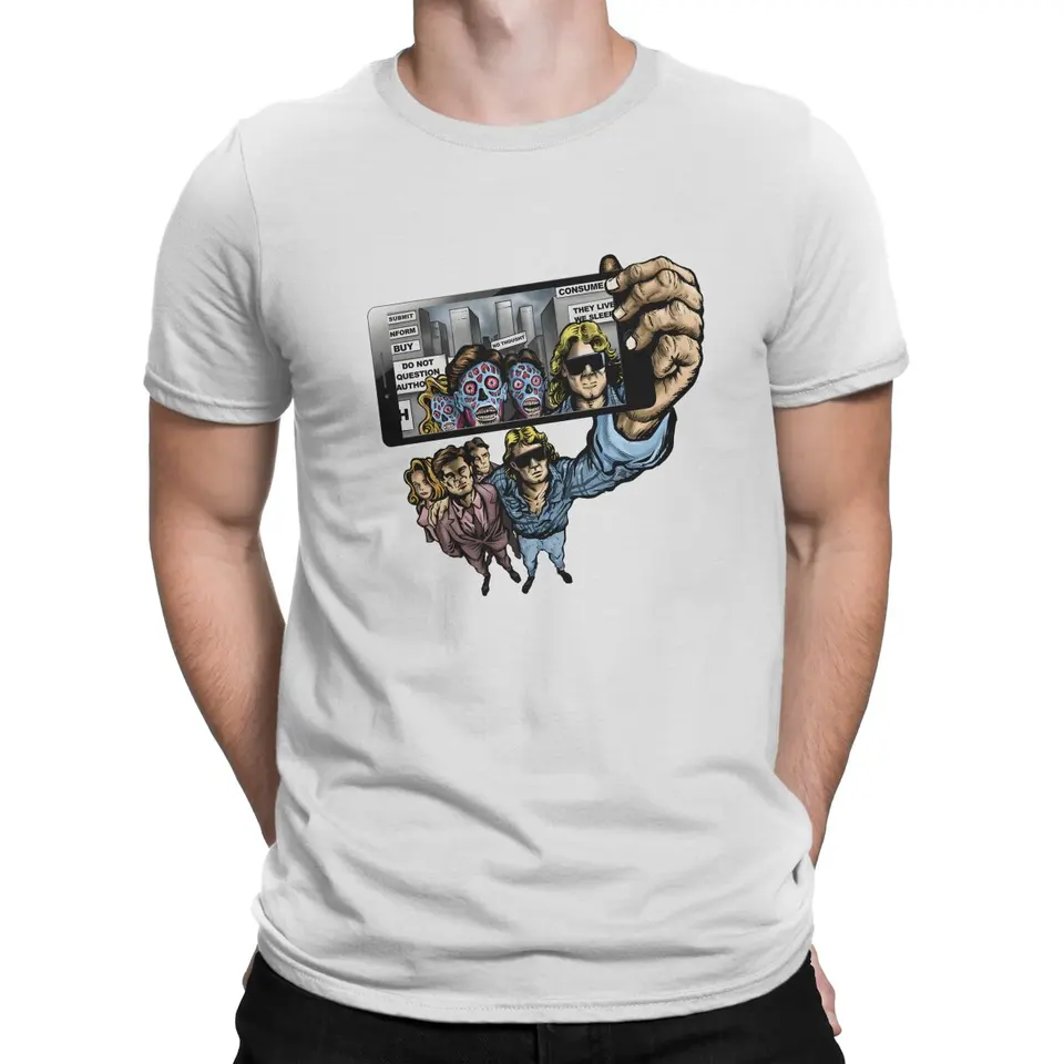 Žijú, žijú, že selfie tričko Homme Men's Tees Polyester T tričko pre mužov
