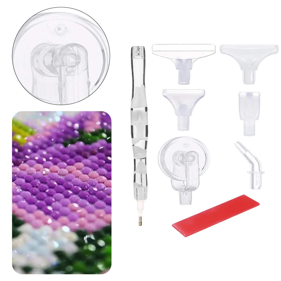 Živice 5D diamantová maľba Art Dril Drill Pen Súprava s lepidlom Clay Roller Diamond Art Diamond Maľba pero pre diamantový maľovanie