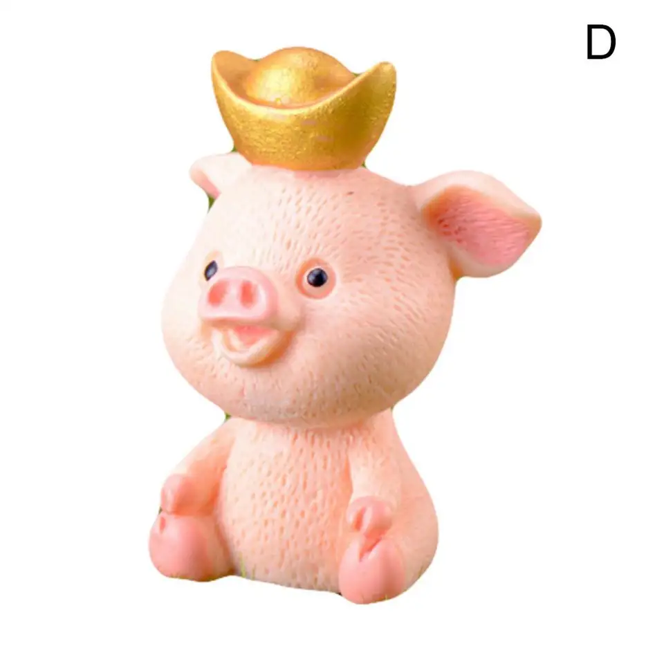Živice roztomilé ornament Miniatúrne peniaze šťastné prasa figurínu socha Diy stolové panely Dashboard Dolls pre náušnice