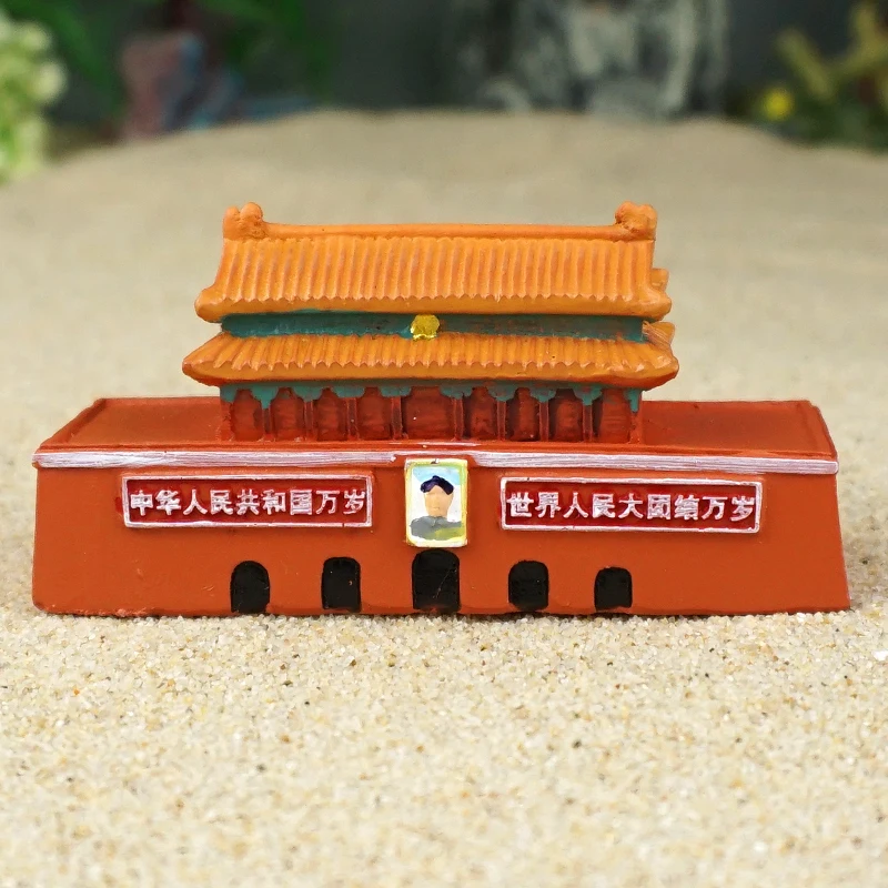 živicia postava mentálny psychologický pieskový stolík herný box súdu s budovaním Číny Tiananmen