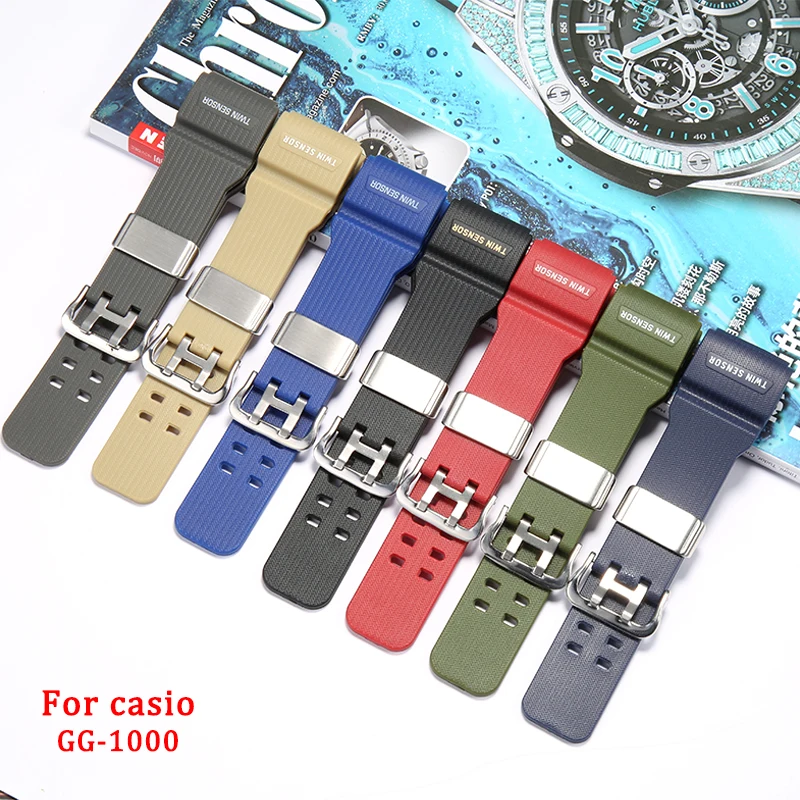 Živníkový remienok vhodný pre Casio Mudmaster GG1000 GWG100 GSG100 Men's Watch Band Sports Waterplop
