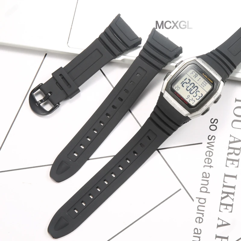 Živobielne hodinky pre Casio W-96H SPRAVA SPRAP W96H Vodotesný športový náramok s náramkom W96H