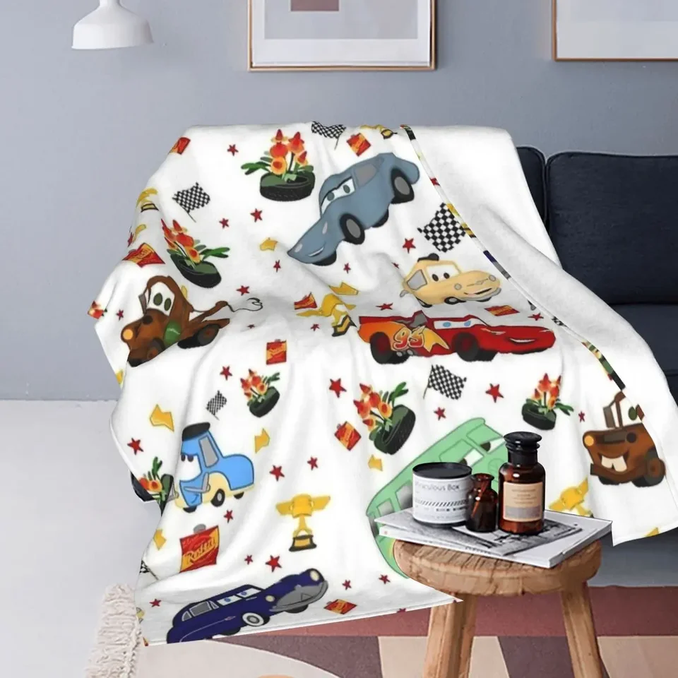 Život je diaľnica blesk McQueen prikrývky zamatovej tlače pre tlaky priedušná super teplá prikrývka pre posteľ Plush tenká prikrývka