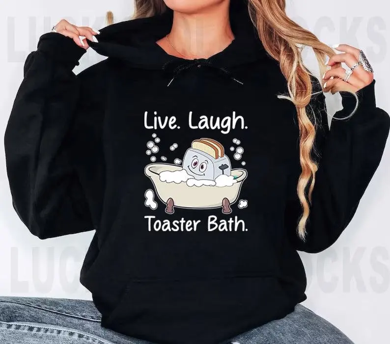 Živý smiech hriankovacia kúpeľňa mikina vtipné sarkastické výroky depresia depresia vtipné výroky úzkosť úľavu temný humor meme jedinečná mikina