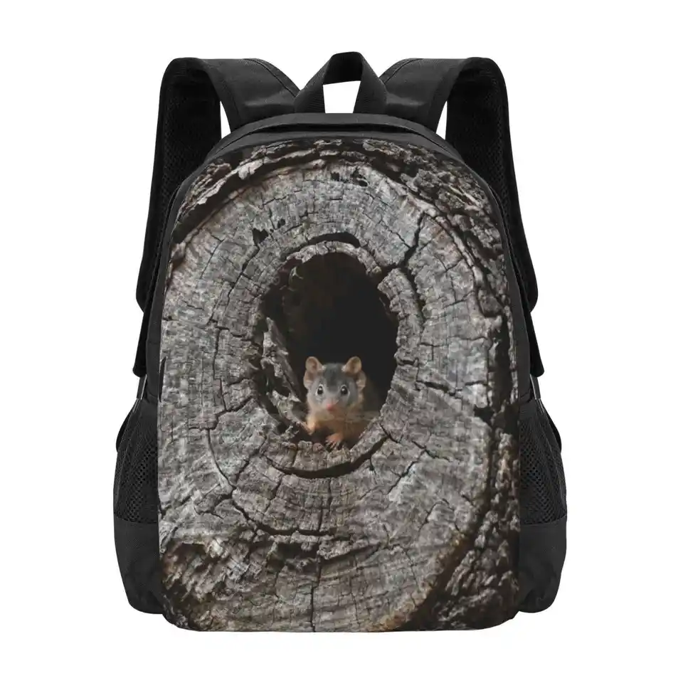 Žltý batoh Antechinus Baby 2 batoh pre študentskú školu cestovná taška na laptop antechinus flavipes baby roztomilé rozkošné zviera