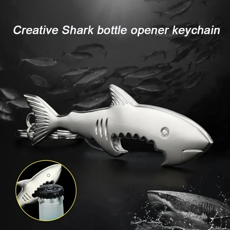 Žralok kovové kovové fľaše Otvárač Keychain Darček pre prívesok pre Opel Agila Antara Astra Combo Corsa Crossland X Gardland Insignia