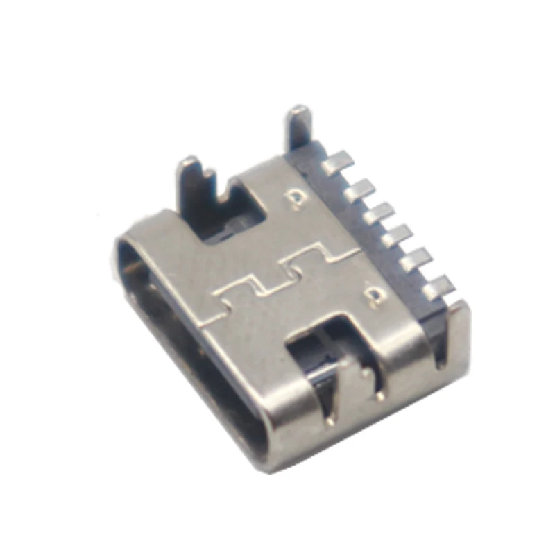 【20-5ks】 6 PIN SMT Socket Connector Micro USB Type C 3.1 Umiestnenie ženských SMD DIP pre dizajn DIY DIY High Current Nabíjanie