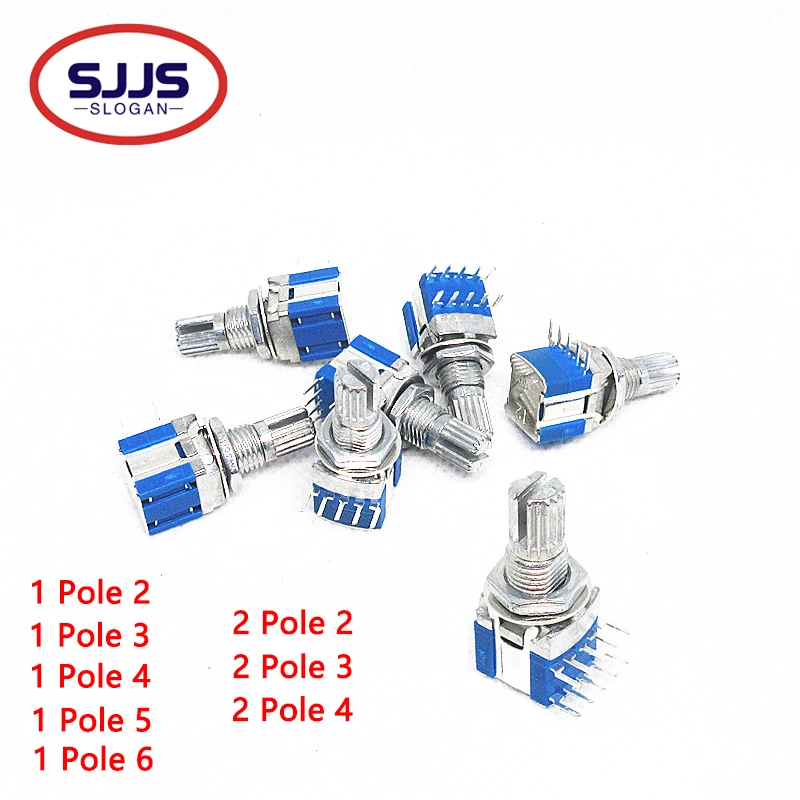 【5pcs】 RS1010 pásový spínač Rotačný prepínač Zmenenie prevodového prepínača 1 Poli 2 Poloha 1 Pole 3 Pozícia 1 Pole 4 Poloha 1 Pole 5 Positio