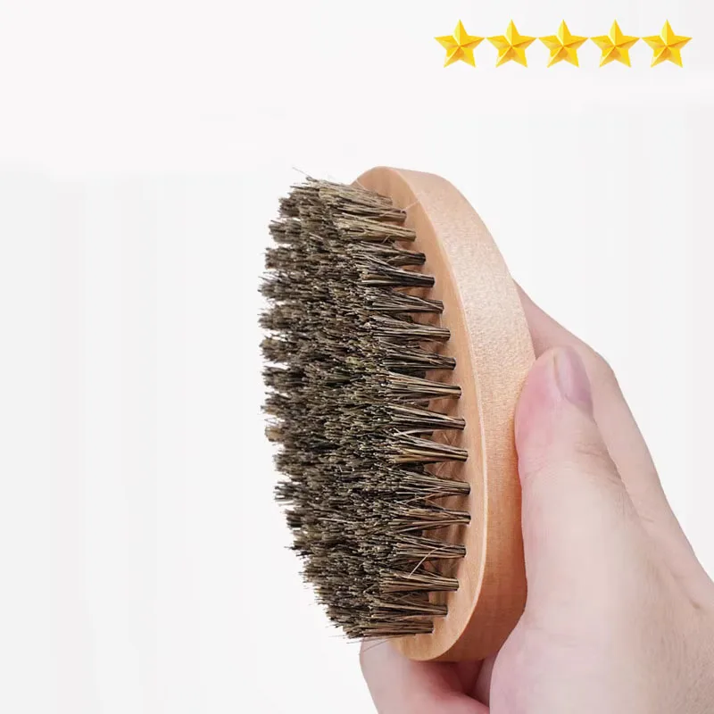 【Horúci predaj】 štetca Bristle Brush Maldi Wood Pánske brada osobnosť Styling Cleaning Tool Brad Cefa Brush