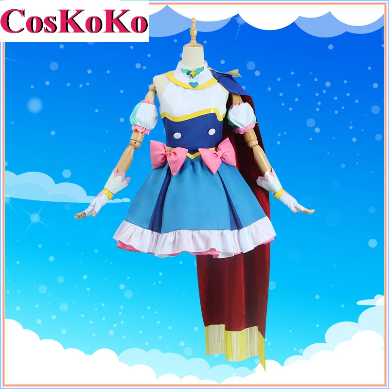 【Prispôsobené】 Coskoko Sky Kostum cosplay anime hirogaru obloha! Pretty Cure Costume Sweet Lovely Dress Party Play Play Clothing Nové