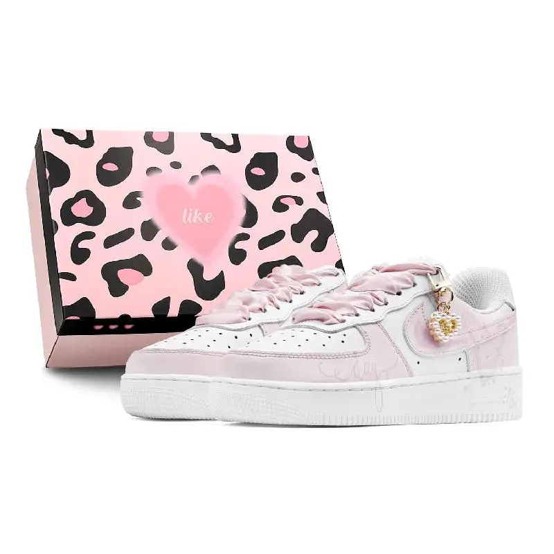 【Prispôsobte】 Nike Air Force 1 Skateboarding topánky Dámske topánky s nízkym vrcholom tenisiek DH2920-111