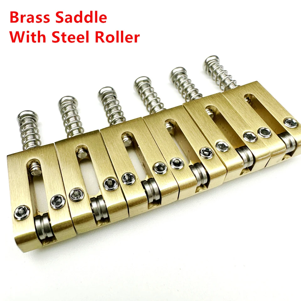 【Vyrobené v Japonsku】 10,5 mosadzné sedlo s nerezovou oceľou elektrickou gitarou Tremolo Bridge Sedldles pre sv. TL gitaru