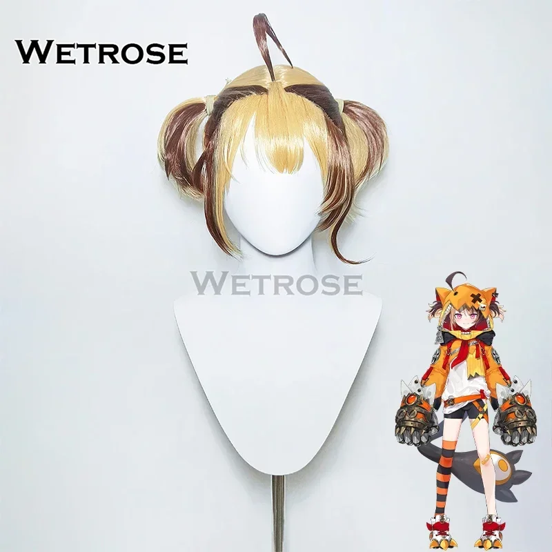 【Wetrose】 v sklade Gigi Murin Cosplay parochňa Hololive Justice Holo en Vtuber partiek banány Twintails plne set halloween vianočný