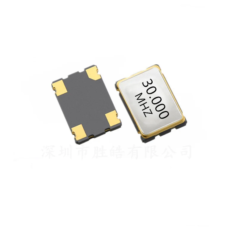 （1ks） 7050 SMD Aktívny kremeňový kryštálový oscilátor 30 MHz 4p