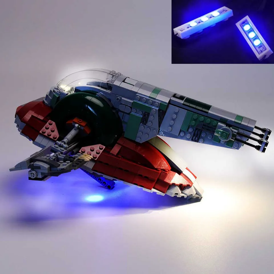 （Nie LEGO, Just Light） Svetlá USB kompatibilné s LEGO 75243 SLAVE č.